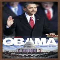 Обама-Инаугурација Ѕид Постер, 14.725 22.375 Врамени