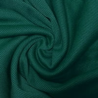 Вонкос женски женски џемпери Преголема дозвола- Долг ракав плетете цврста боја на врвови на пулвер во боја