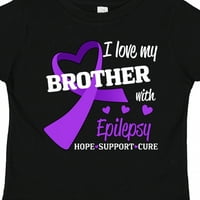 Inktastic Го Сакам Мојот Брат Со Епилепсија Надеж, Поддршка, Подарок За Лекување Мало Момче Или Мало Девојче Маица
