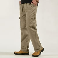 Коаезне Панталони За Мажи Мода Мажи Мода Секојдневен Лабав Памук Плус Големина Џеб Чипка Еластична Половината Панталони Панталони