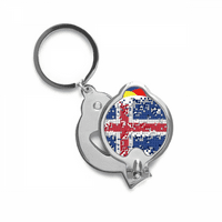 Исланд Знаме Шема Ноктите Ножици Остар Ноктите Нерѓосувачки Челик Машина