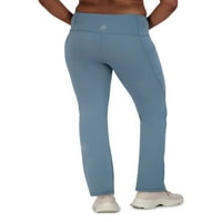 Reebokенски женски секојдневно високо половината на половината, дното на јога панталони со џебови и 31 ИНСЕАМ
