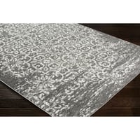 Уметнички ткајачи Лилија јаглен бел преоден 6'7 Килим на квадратна површина