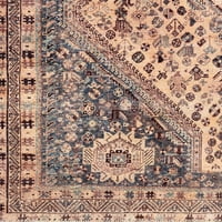 Уметнички ткајачи Ахрен темно сина традиционална 8 '10' килим за подрачје за перење машина
