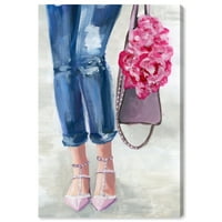 Wynwood Studio Mase and Glam Wall Art Canvas отпечатоци „Облека за руменило“ - сина, розова