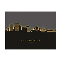 Мајкл Томпсет „Саудхенд на морето Англија Скај Лејн Сјај II“ платно уметност