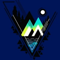 Долината Јуниори Кралската Сина Графичка Маичка-Дизајн Од Луѓе М