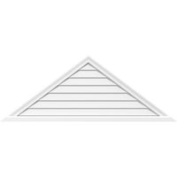 42 W 21 H Триаголник Површински монтирање PVC Gable Vent Pitch: Нефункционално, W 2 W 2 P Brickmould Shill Frame