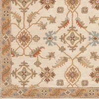 Уметнички ткајачи Epictus Brown Tan Trational 9'9 килим со тркалезна област