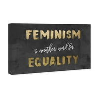 Типографија на студиото Винвуд и цитати „Еднаквост“ ја овластуваат женските цитати и изреки - злато, сиво