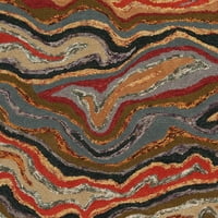 Уметнички ткајачи Ојама Браун 3'3 5'3 модерна апстрактна област килим