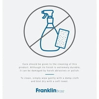 Френклин Месинг 980б Вдлабнат Држач ЗА Тоалетна Хартија Со Пластични Ролки Во Полис