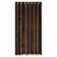 Старо Темно Дрво Текстура На Дрвен Ѕид Водоотпорна Полиестерска Ткаенина Големина На Завеса За Туширање