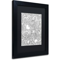 Трговска марка ликовна уметност Книга за мешана боја 49 Канвас уметност од Кети Г. Аренс, црна мат, црна рамка