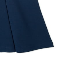 Чудо нација девојчиња Училишна униформа стрии понте плетенка плетен скокач фустан, големини 4- & плус