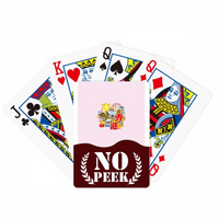 Културна забава знаме знаме на знамето Peek Poker Playing картичка приватна игра